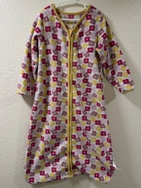 DaysU - pink floral fleece baby sleepsack
